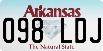 AR license plate 098LDJ