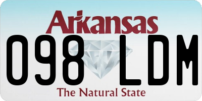 AR license plate 098LDM
