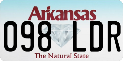 AR license plate 098LDR