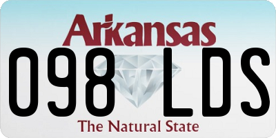 AR license plate 098LDS