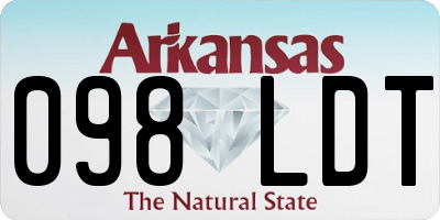 AR license plate 098LDT