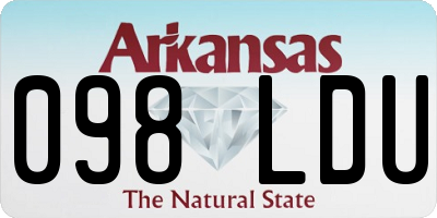 AR license plate 098LDU