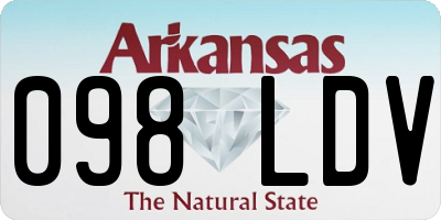 AR license plate 098LDV