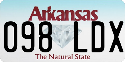 AR license plate 098LDX