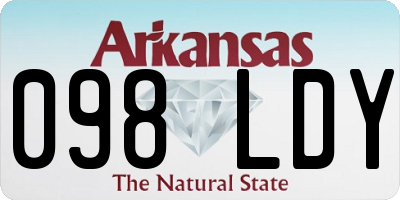 AR license plate 098LDY