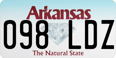 AR license plate 098LDZ