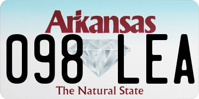 AR license plate 098LEA