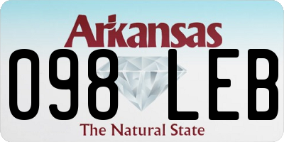 AR license plate 098LEB