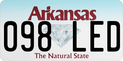 AR license plate 098LED