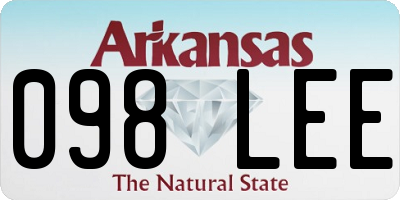 AR license plate 098LEE