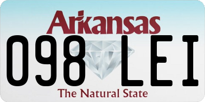 AR license plate 098LEI