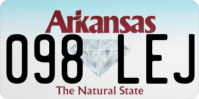 AR license plate 098LEJ