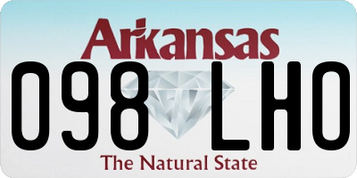 AR license plate 098LHO