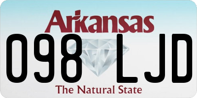 AR license plate 098LJD