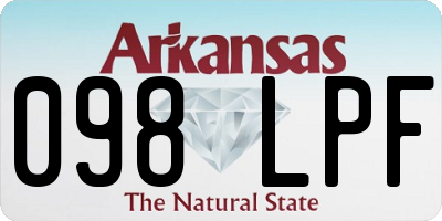 AR license plate 098LPF