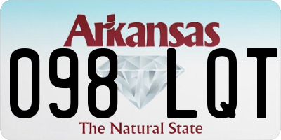 AR license plate 098LQT