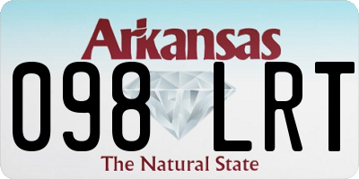 AR license plate 098LRT