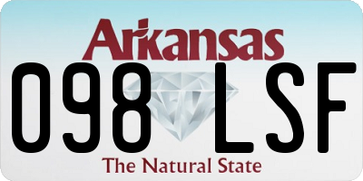 AR license plate 098LSF