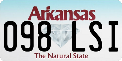 AR license plate 098LSI