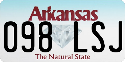 AR license plate 098LSJ