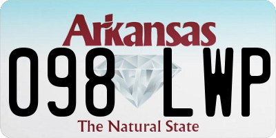 AR license plate 098LWP