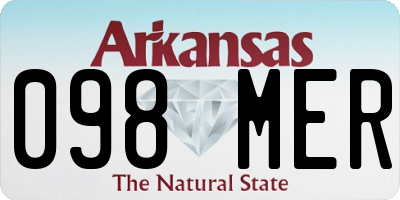 AR license plate 098MER