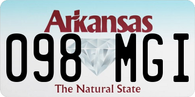 AR license plate 098MGI