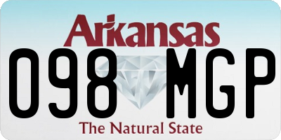 AR license plate 098MGP