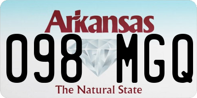 AR license plate 098MGQ