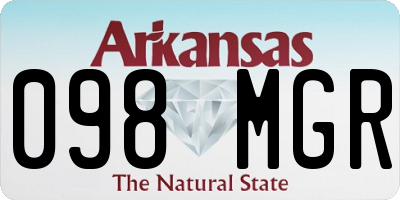 AR license plate 098MGR
