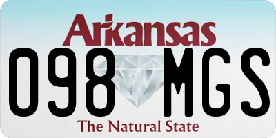 AR license plate 098MGS