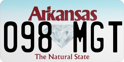 AR license plate 098MGT
