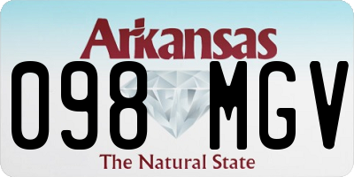 AR license plate 098MGV