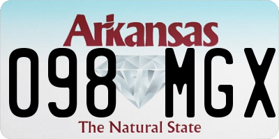 AR license plate 098MGX