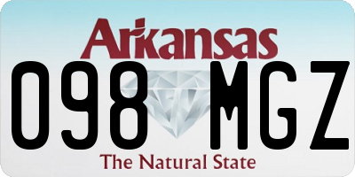 AR license plate 098MGZ