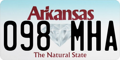AR license plate 098MHA