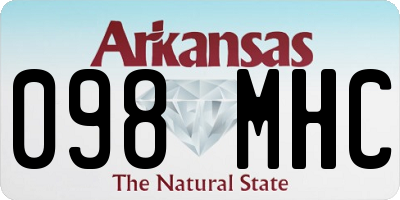 AR license plate 098MHC