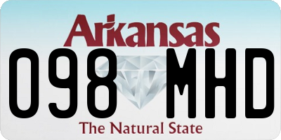 AR license plate 098MHD