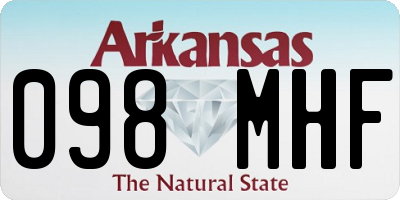 AR license plate 098MHF