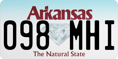 AR license plate 098MHI