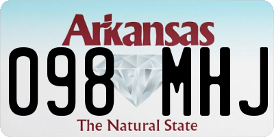 AR license plate 098MHJ