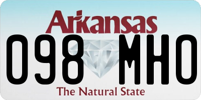 AR license plate 098MHO