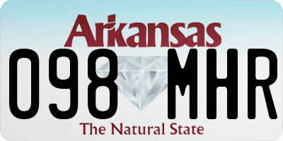 AR license plate 098MHR