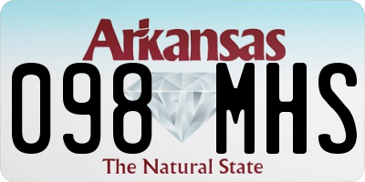 AR license plate 098MHS