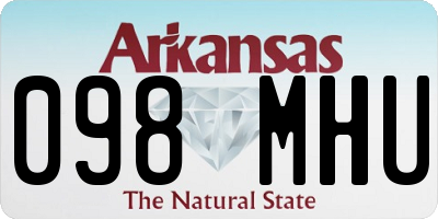AR license plate 098MHU