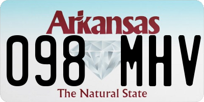 AR license plate 098MHV