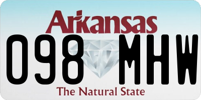 AR license plate 098MHW