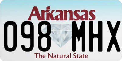 AR license plate 098MHX