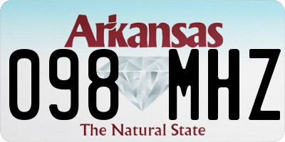 AR license plate 098MHZ