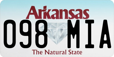 AR license plate 098MIA